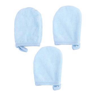 Makeup Powder Puff Gloves for Facial Cleaning 9Pcs Blue Soft Pads