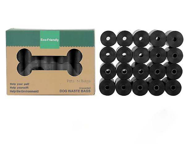 (black 20 Rolls)shit Bag Eco-friendly Garbage Bag