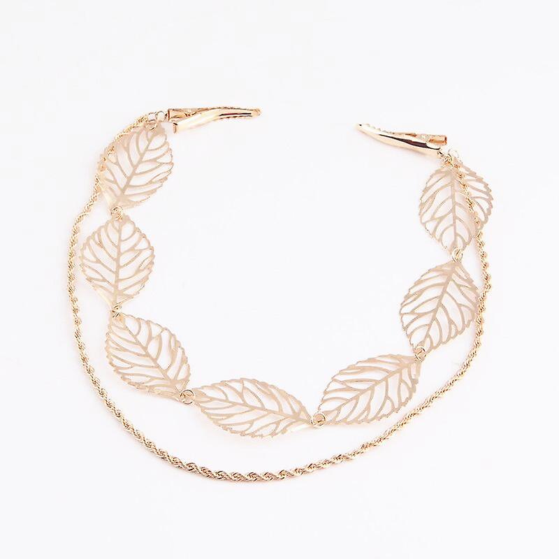 Bride Tiara Wreath Leaf Clip Decoration