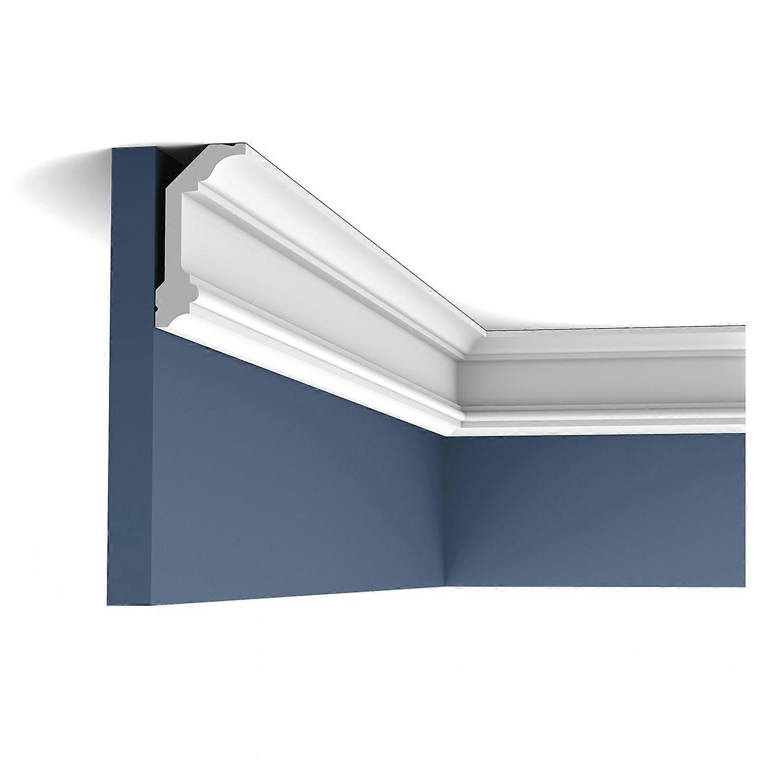 Orac Decor 1 x Cornice moulding C321 LUXXUS white Purotouch® pre-primed lightweight, sturdy, dimensionally stable