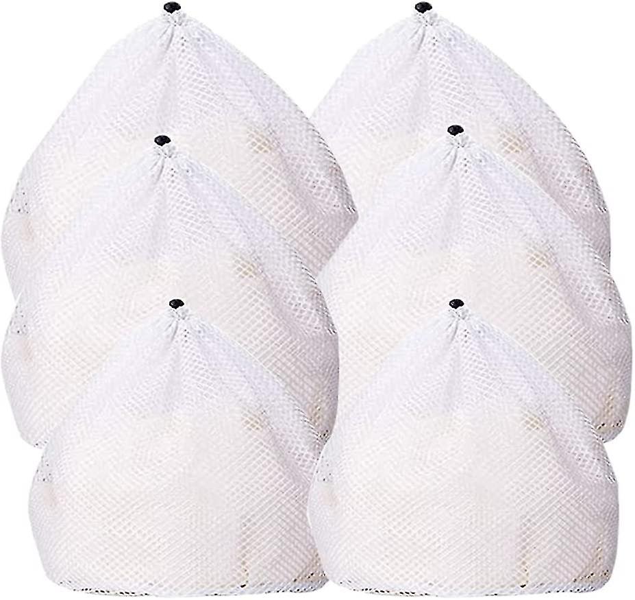 6 Pcs Drawstring Mesh Laundry Bag.  3 Sizes Durable Laundry Net Washing Bag  Gift