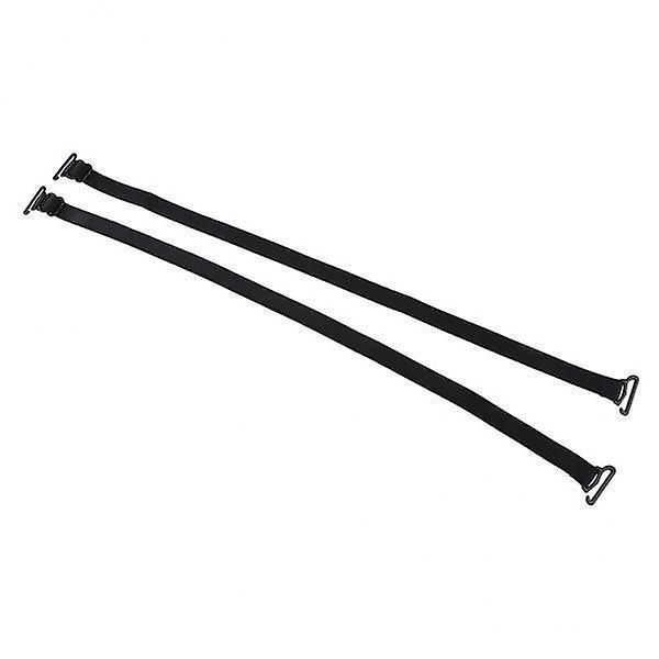 3xWomen's Non-slip Bra Straps Adjustable Replacement Shoulder Straps Black