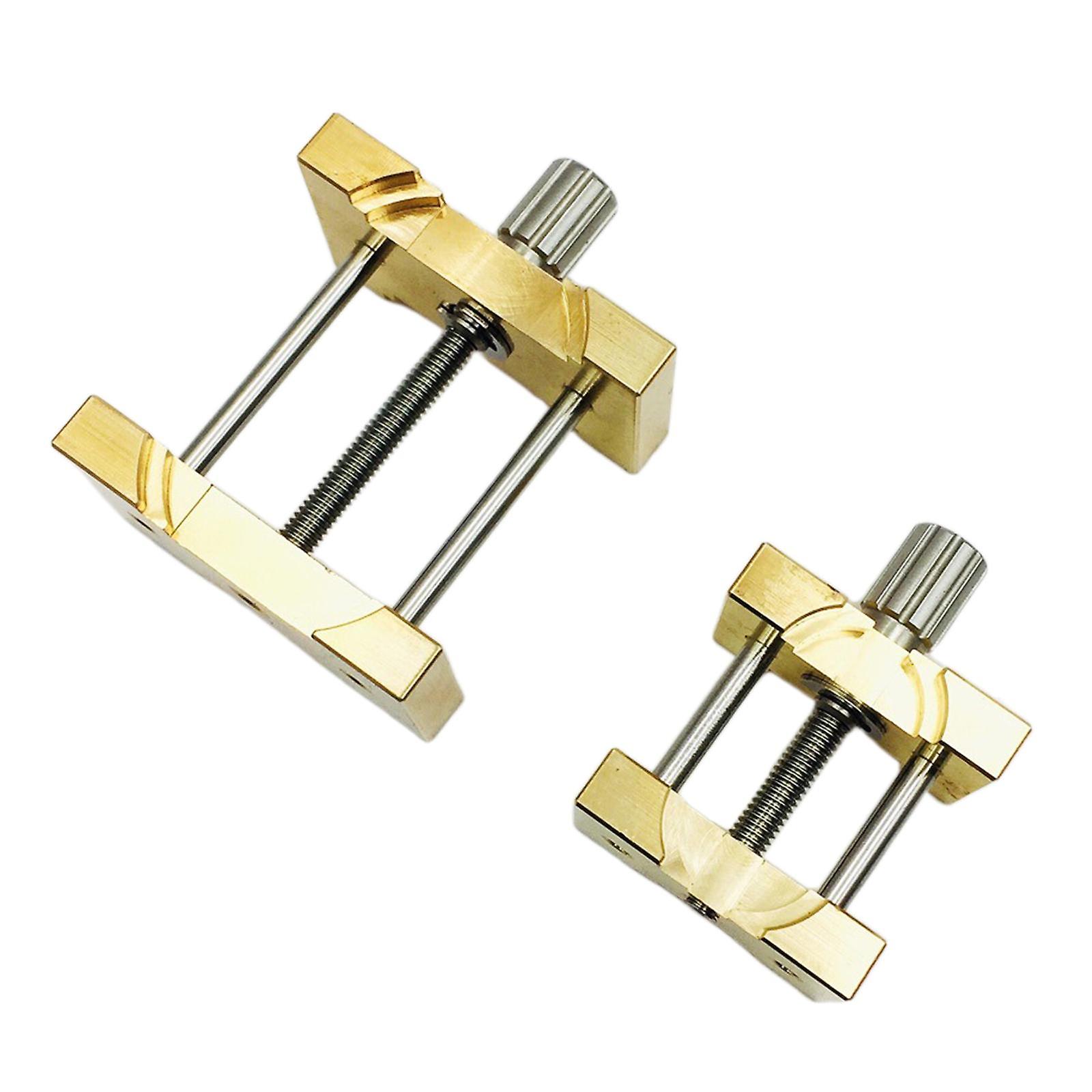 2pcs/Set Brass Watch Movement Holder Fixed Base Repairing Tool