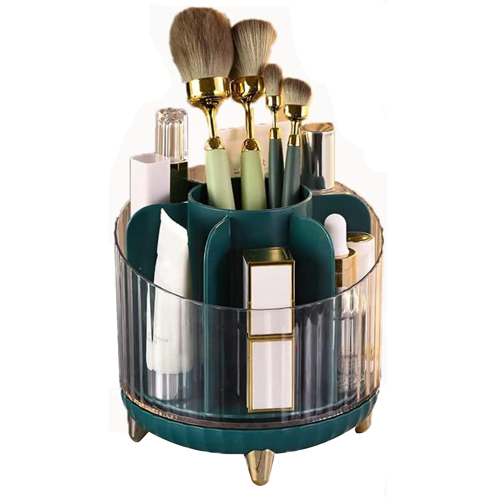 Cosmetics Brushes Organizer 360 Rotating Storage Box For Home School Office Supply