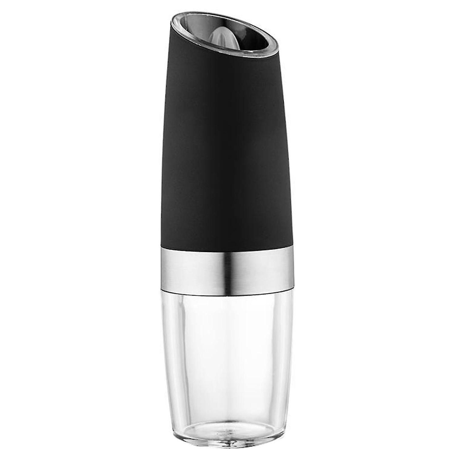 Gravity Electric Pepper Grinder Automatic Battery Powered Salt Mill Adjustable Coarseness With Led
