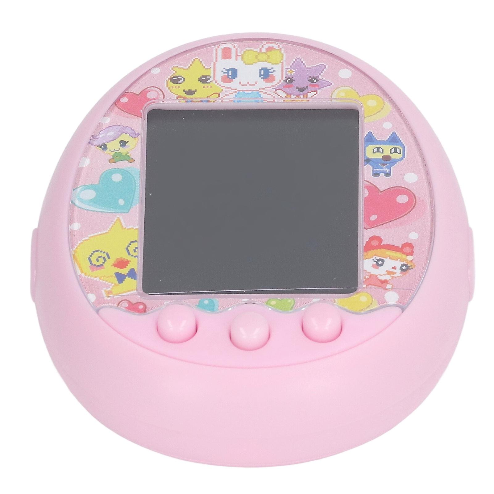 Digital Reality Pet Handheld Vintage Communication Decompression Electronic Key Digital Pet Game Machine Pink 