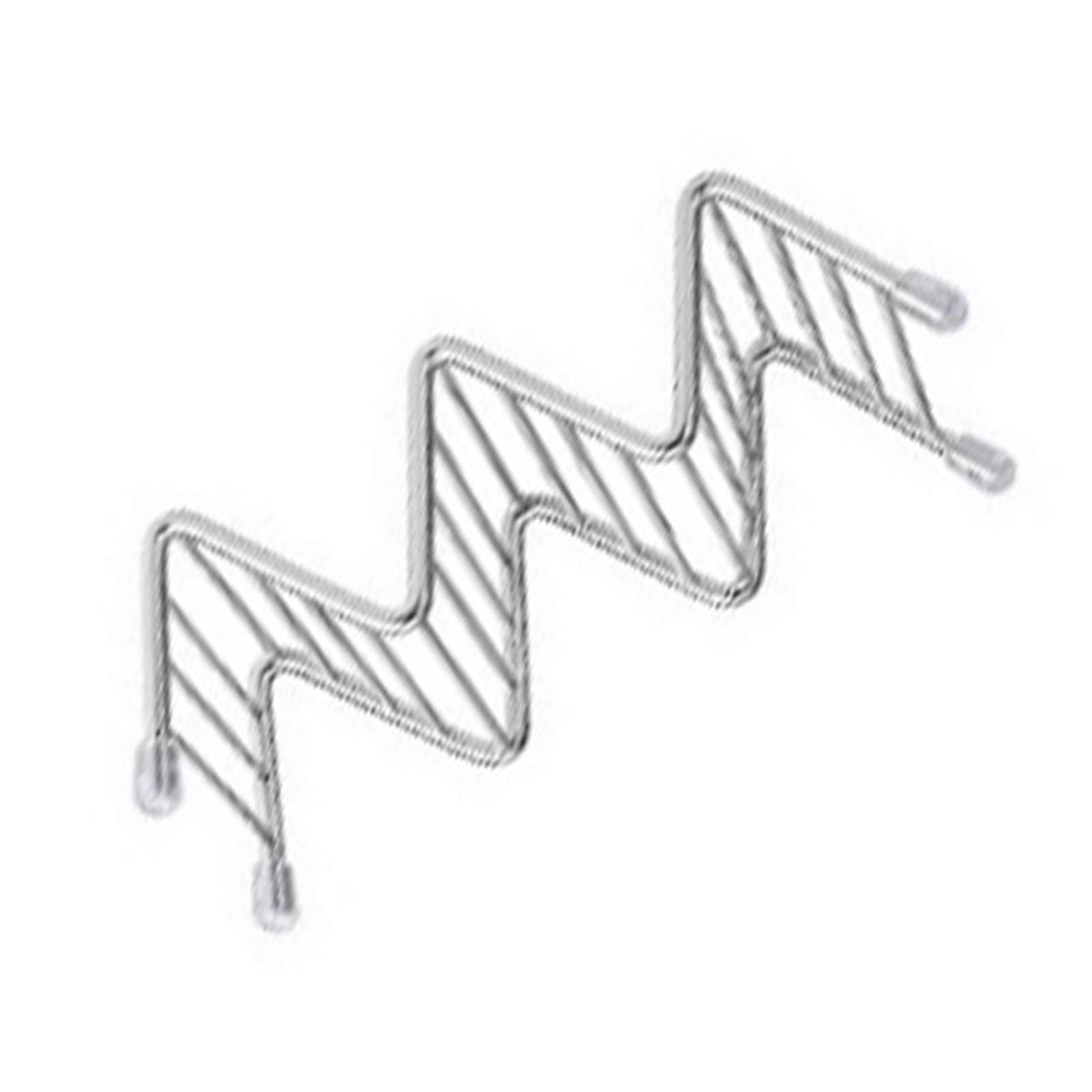 不锈钢 V 形炸玉米饼架玉米卷春卷炸玉米饼架家庭煎饼食品架 2-3 格 6.3x13.5x4.5cm/2.5x5.3x1.8in