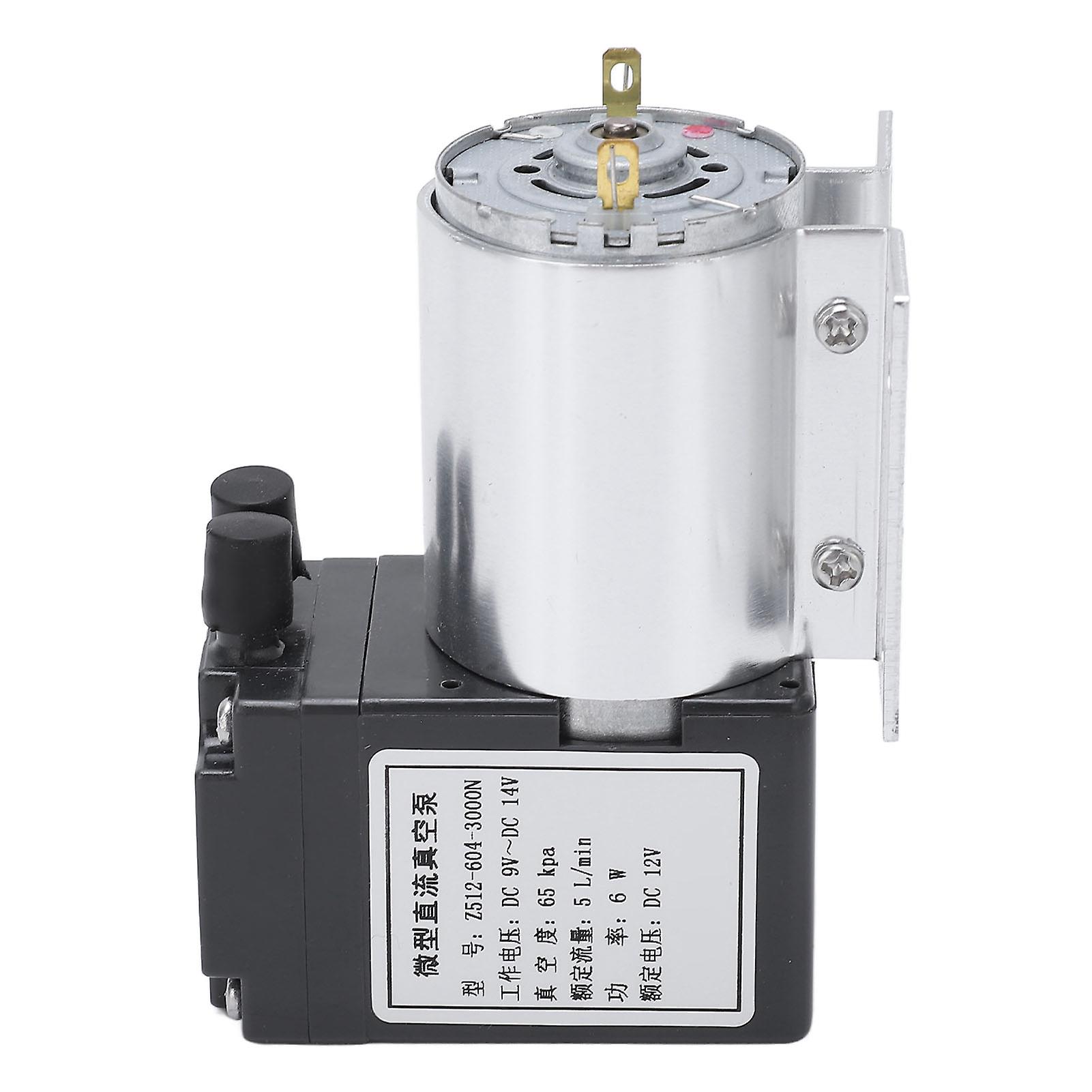 مضخة فراغ صغيرة منخفضة الضوضاء المحمولة ABS الألومنيوم مضخة شفط الهواء ذات الضغط السلبي للكهرباء DC12V 