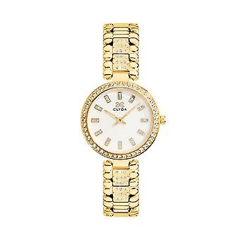 Ladies' Watch Clyda Tournelle CLA804DMD - Gold-Plated Steel Bracelet