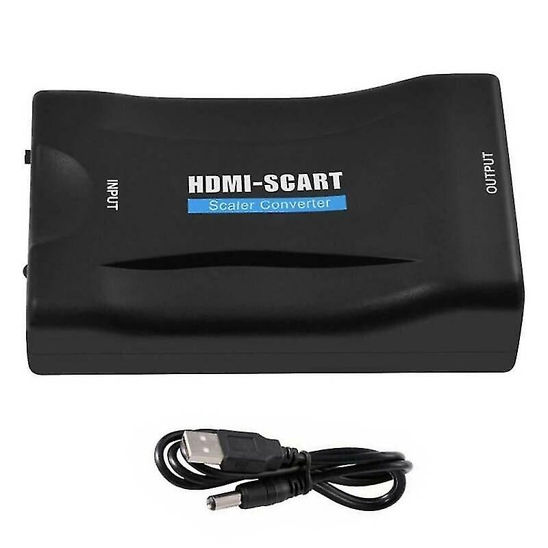 Hdmi Splitters Switches Hdmi To Scart Adapter Hd Audio Video Upscale Converter Usb Cable For Tv Dvd Hdtv