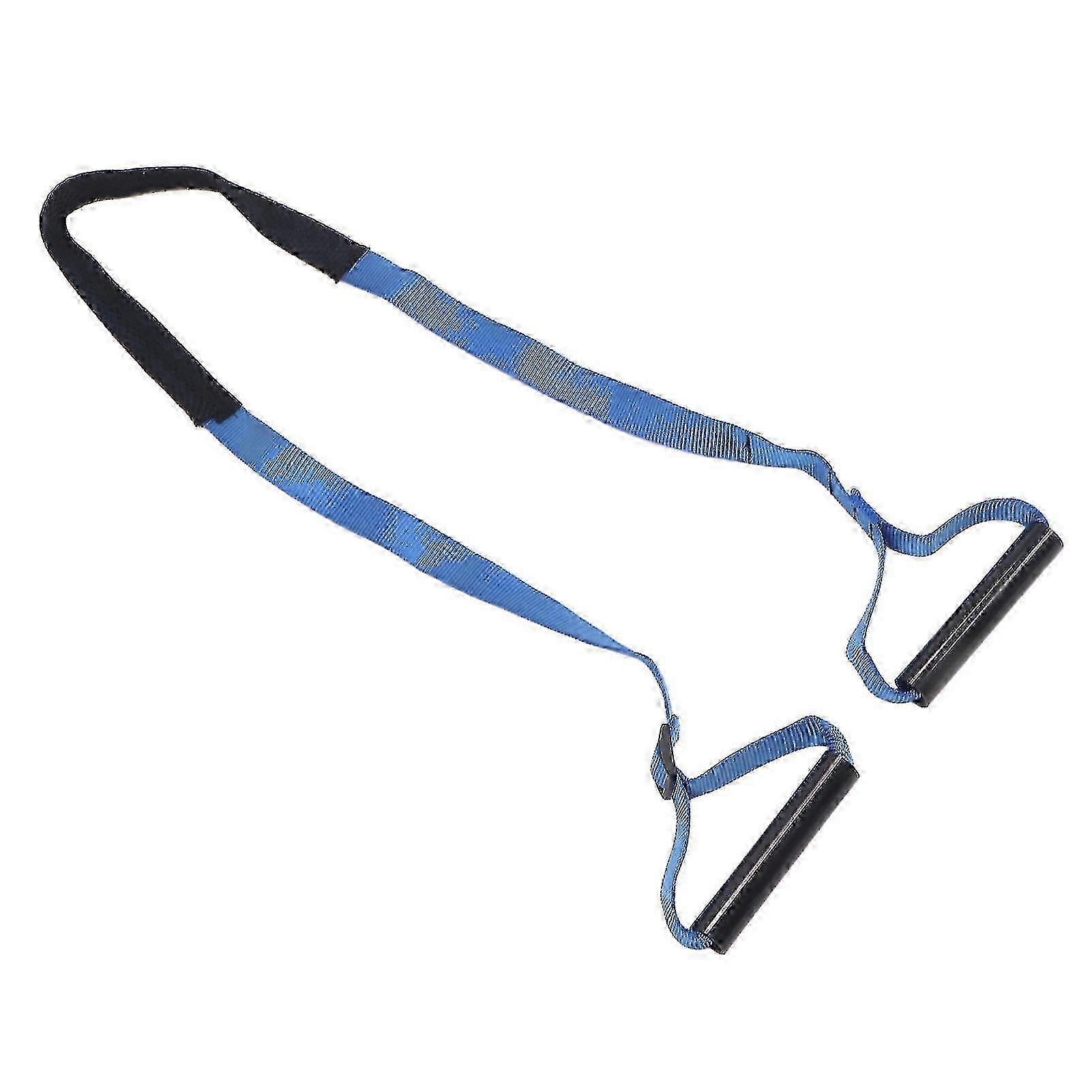 Versatile Stretch Strap For Static And Dynamic Stretching, Non-Stretch Webbing With Elastic Loops, Ideal For Yoga Pilates Physical Therapy Recovery