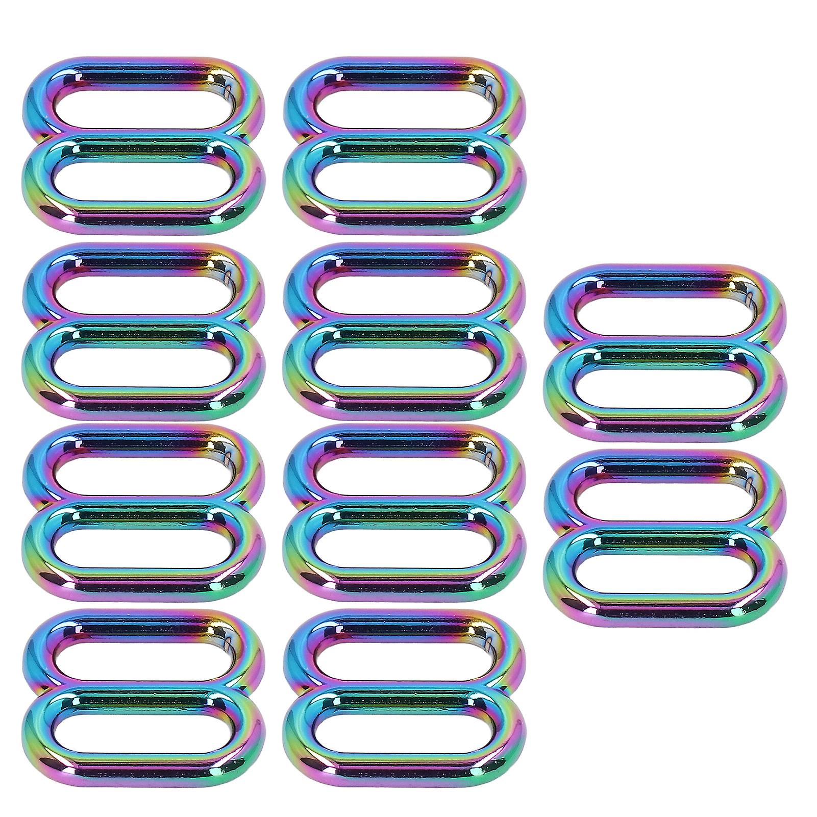 10Pcs 8 Shape Buckle Size Multi Select Metal Simple