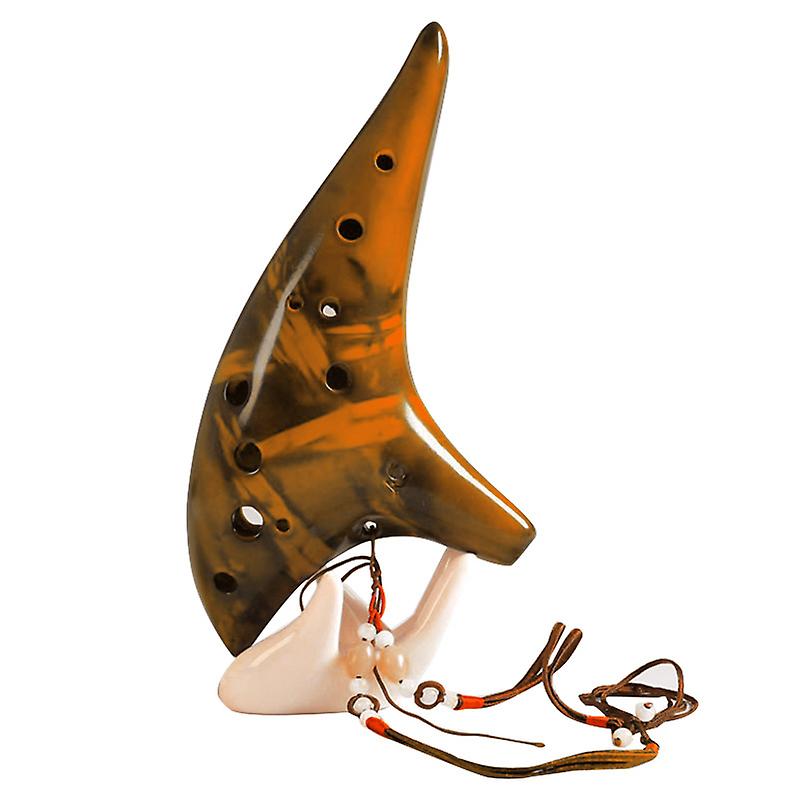 12 Holes Smoked Ocarina Submarine Style Musical Instrument Music Lover Beginner Instrument