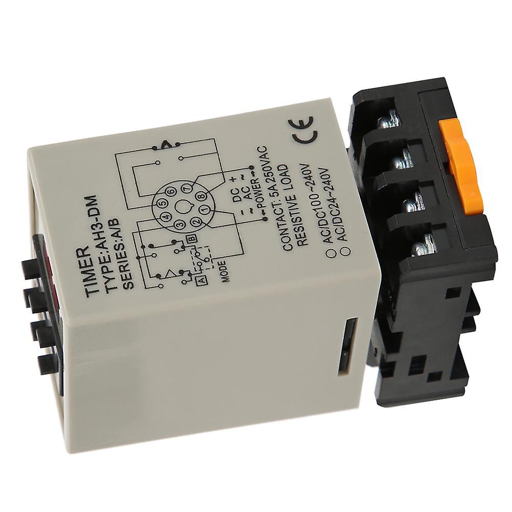 Delay Timer Relay AH3-DM A/B Dual Mode AC220V 0.01s-990h Display