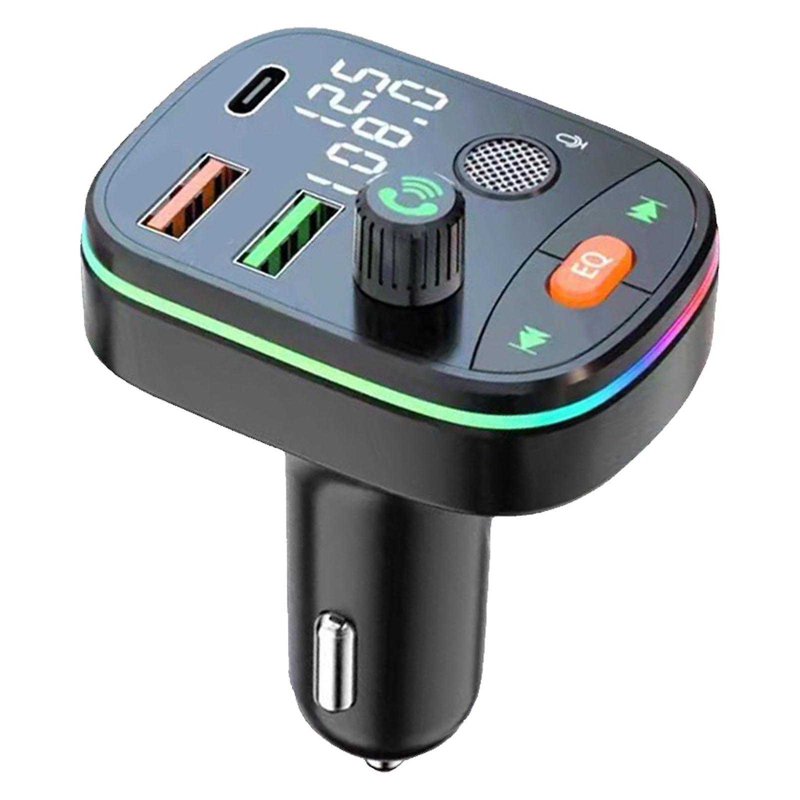Car FM Transmitter Support Hands Free Calling 3 Charging Port Bluetooth FM Transmitter Car MP3 Player