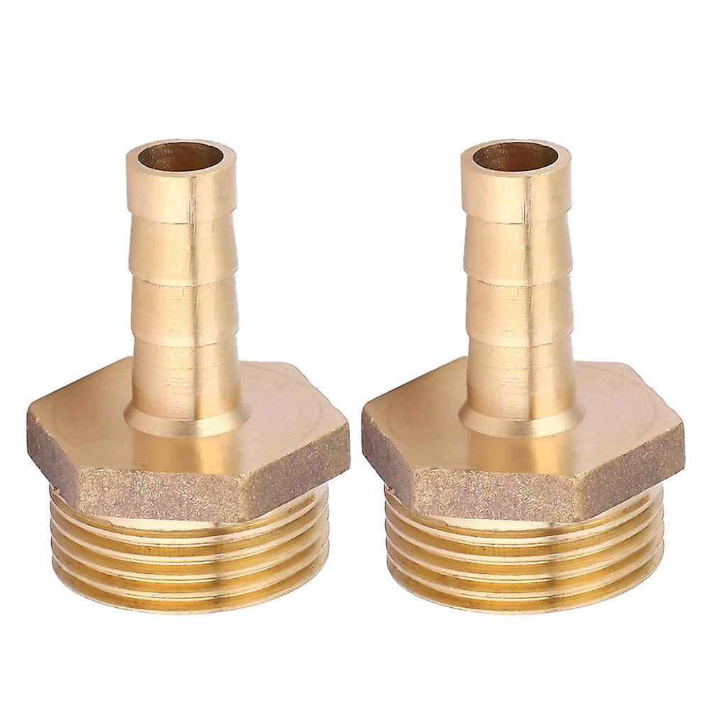 2pcs G3/4 Male Thread Barb Connector Brass Pipe Fitting Connector for Gas Liquid10mm