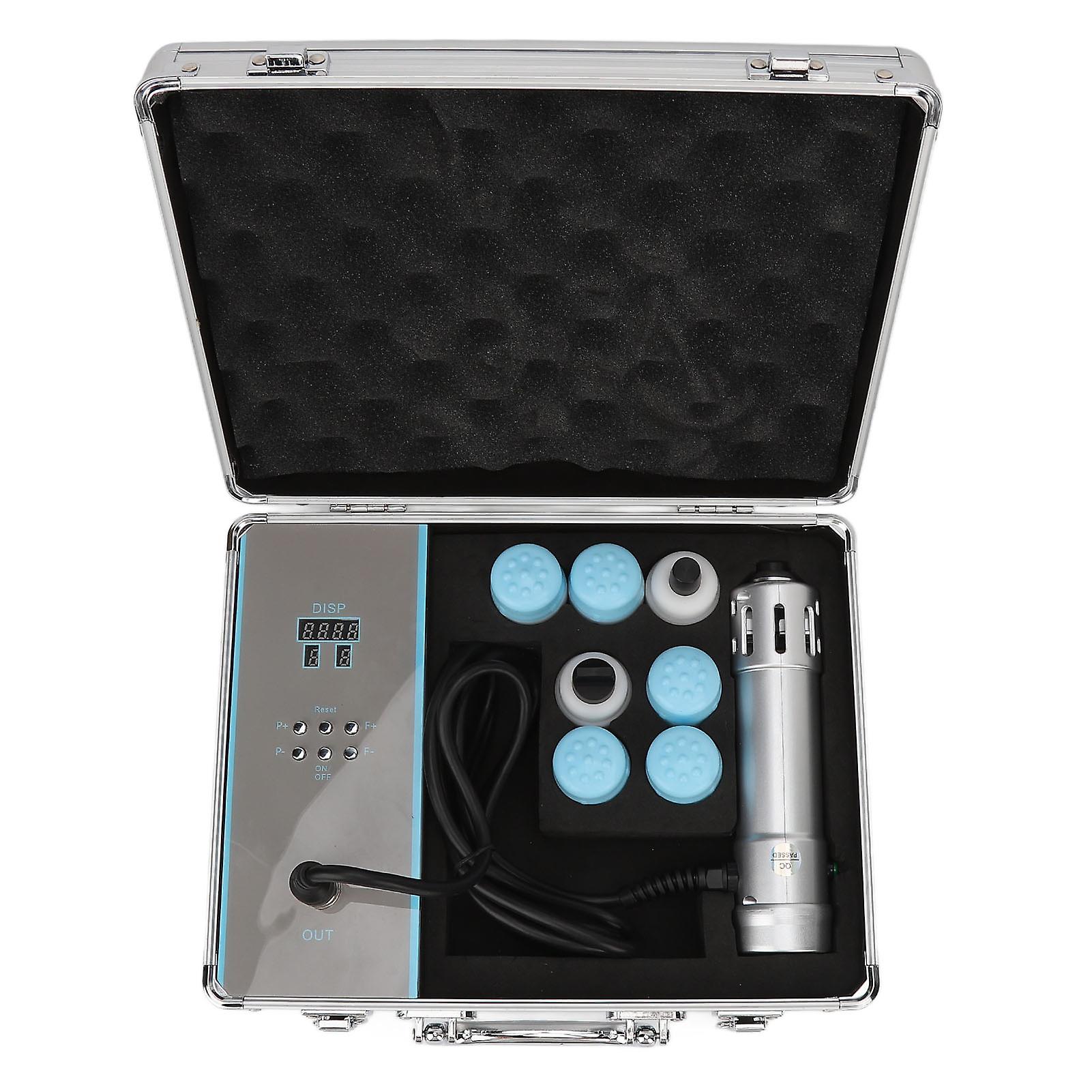 Professional ESWT Shockwave Therapy Machine Silver 19x4.5x4.5cm US Plug