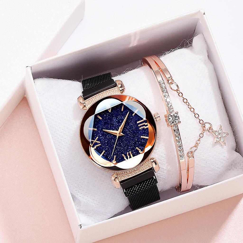 Elegantes relojes de cuarzo Hermosos relojes casuales Damas Cielo