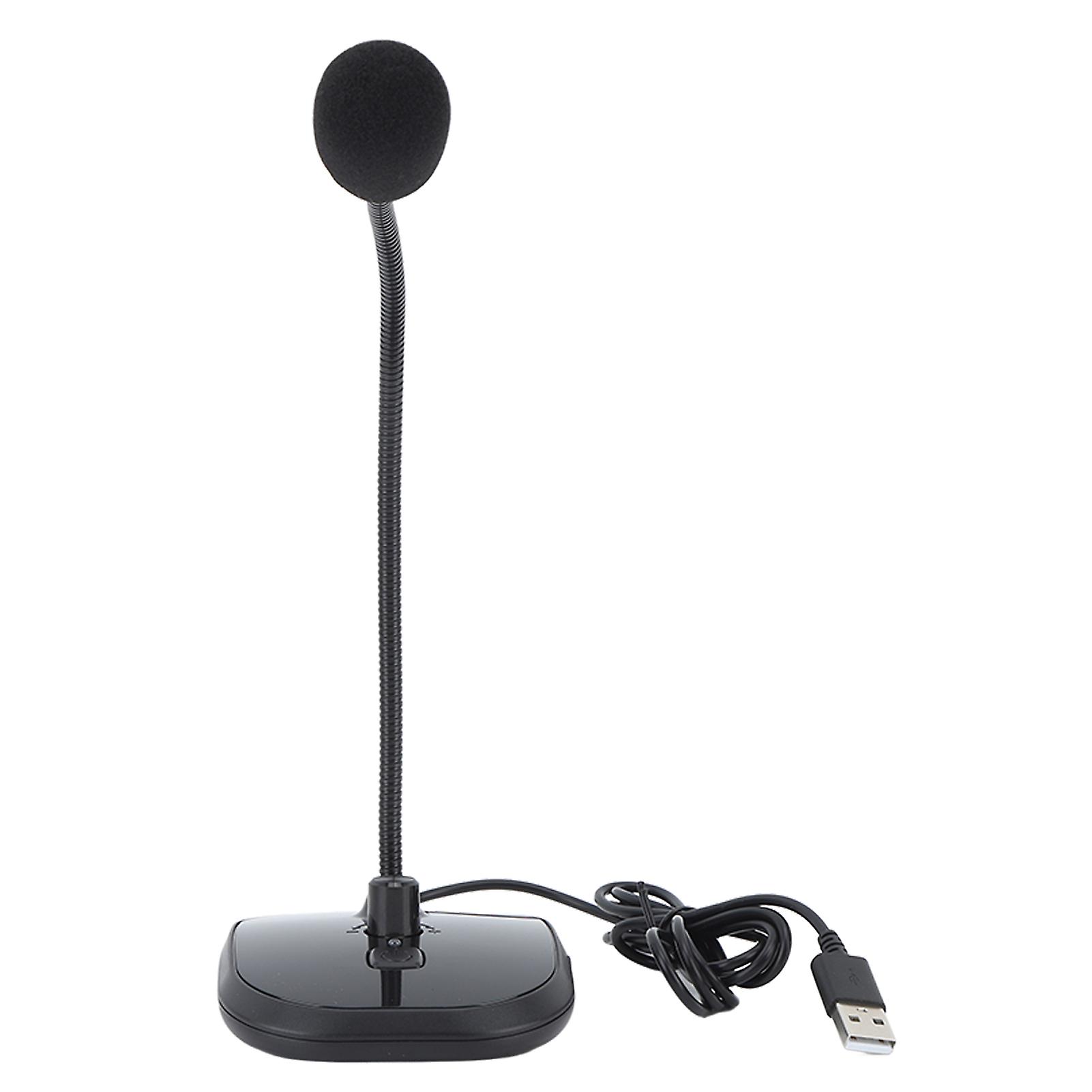 USB Computer Microphone PC Conference Gaming Recording Live Streaming Wired Mic With Listening Function 