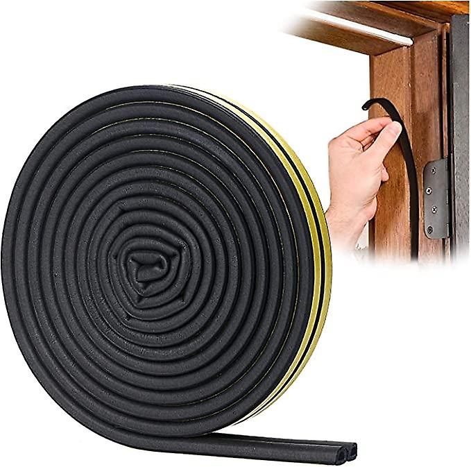 D-Profile Gasket Strip, Door and Window Caulk with Strong Adherence, Noise Insulation and Weather Pr