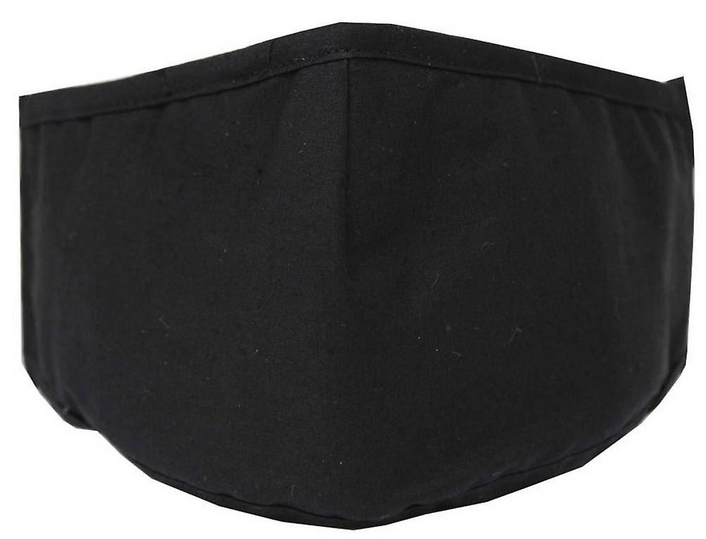 David Van Hagen Plain Reusable Face Mask - Black