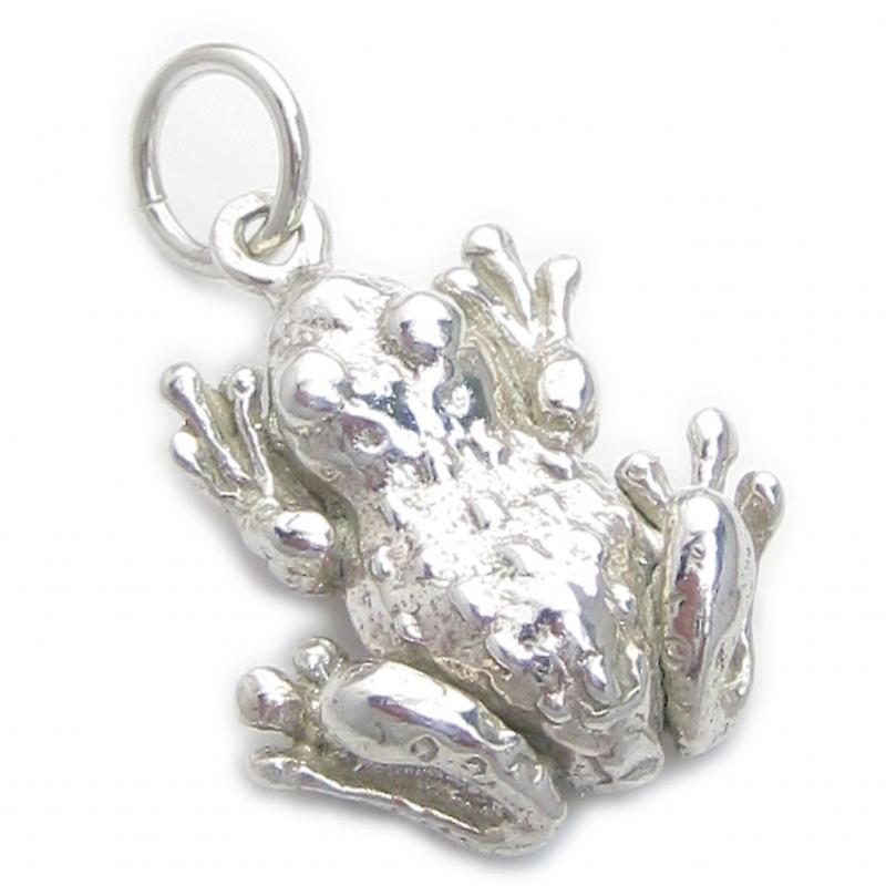 Frog - Toad Sterling Silver Charm .925 X 1 Frogs - Toads Charms