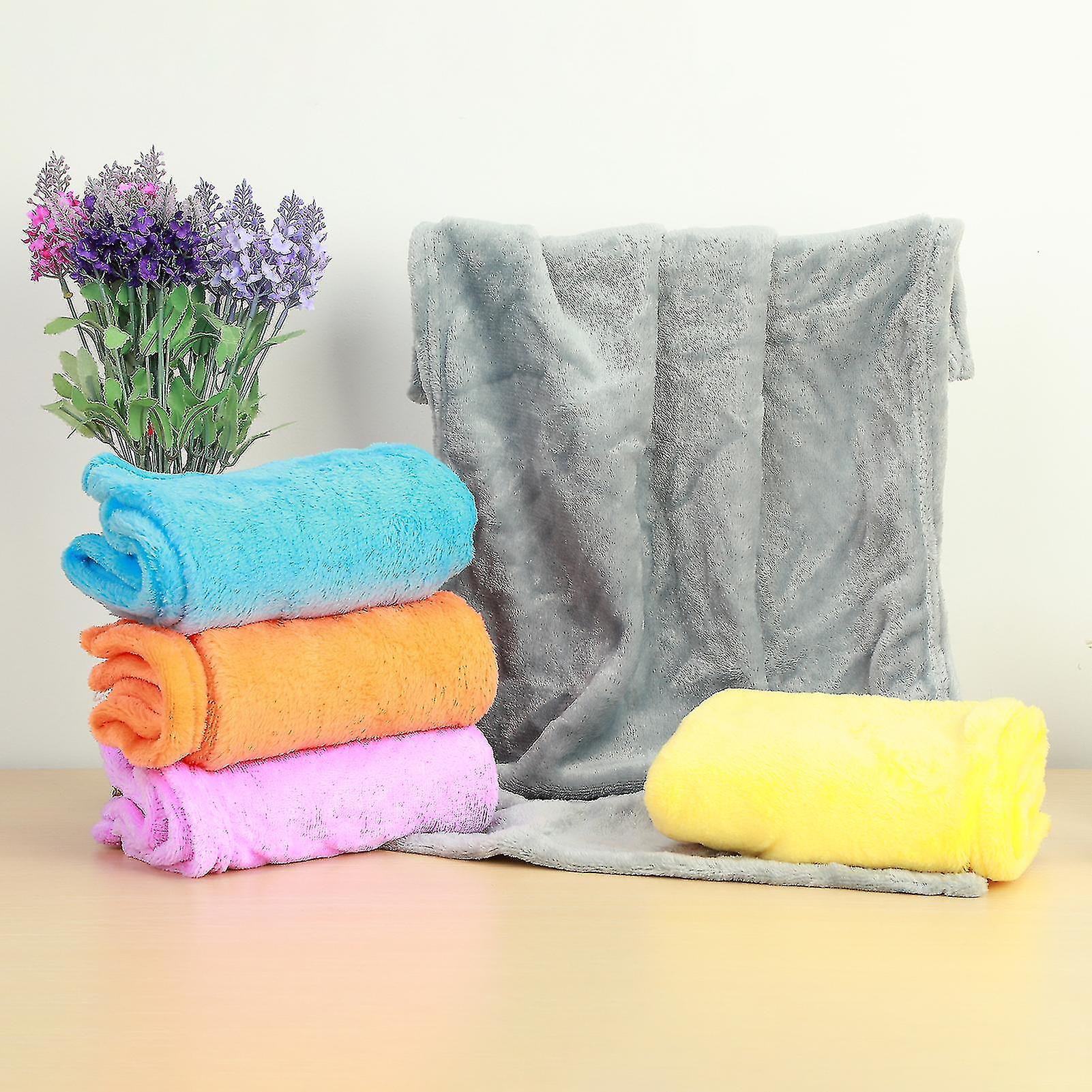 Coral Fleece Blankets Super Soft Shaggy Universal Solid-color Fleece Blankets For Sofa