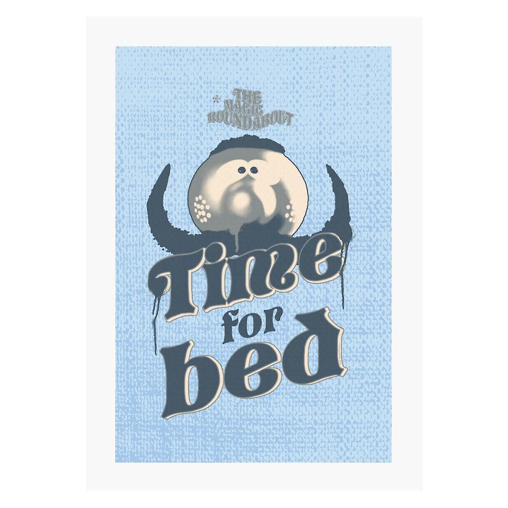 The Magic Roundabout Zebedee Time For Bed A4 Print