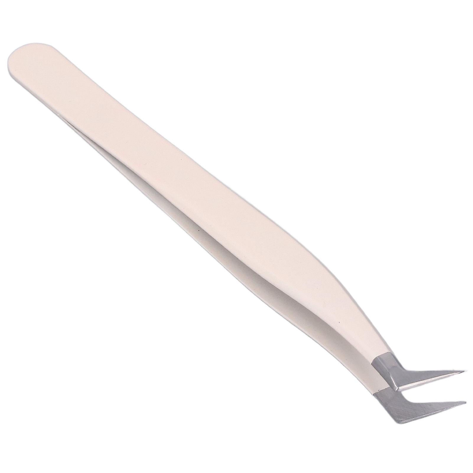 Pince à faux cils en acier inoxydable à pointe incurvée de 7 formes pour extensions de cils
