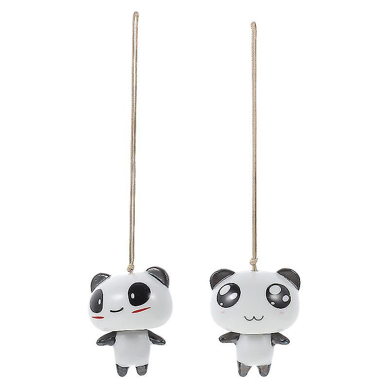 2pcs Porcelain Panda Wind Chime