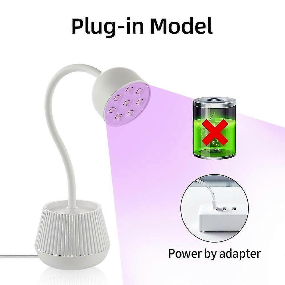 Mini nail led lamp 24w nail dryer false nail manicure polish glue fast drying uv light nail lamp 360