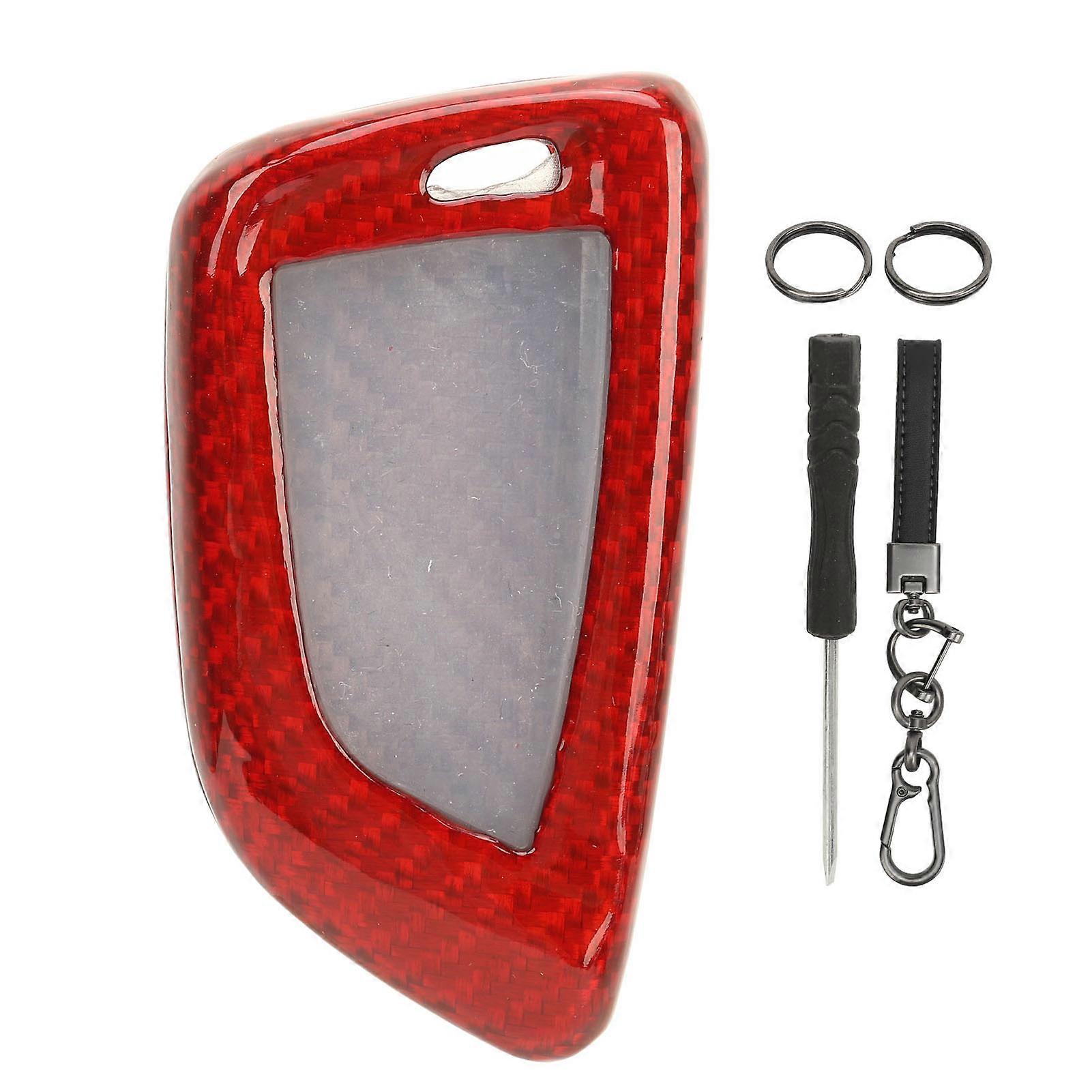 Carbon Fiber Key Shell Lightweight Colorfast Portable Key Protective Case Cover Fit For F20 F21 F40 F22 F23 F30 F31 Red