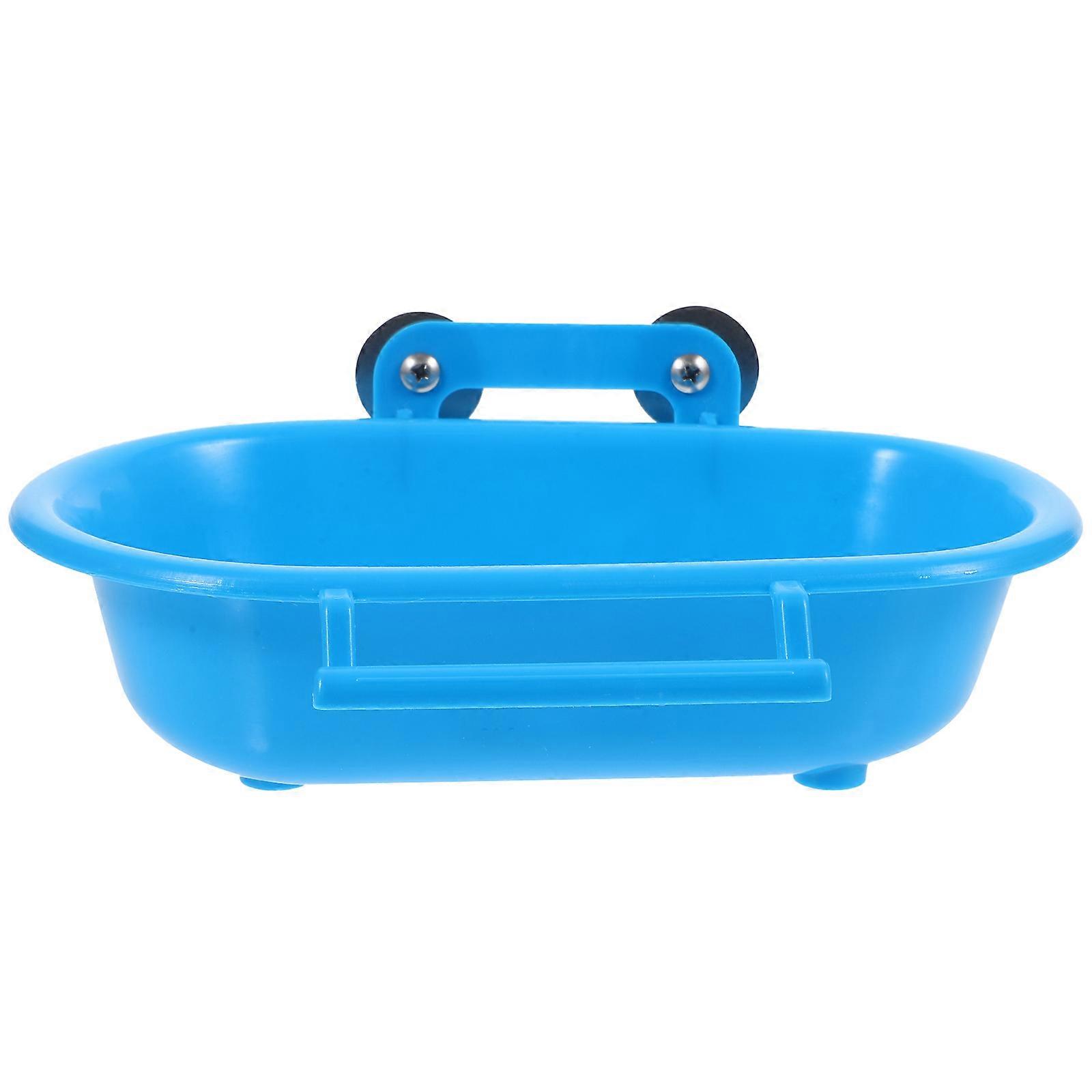 Plastic Parrot Bath Box Bird Cage Accessory Bathing Tub Bath for Parakeet Pet Birds