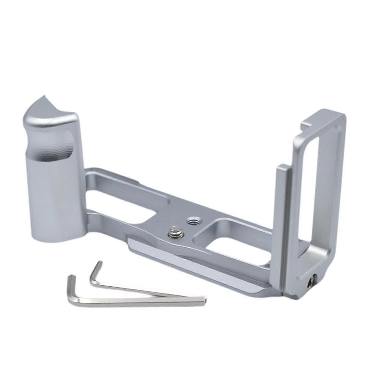Camera L-Plate Bracket Quick Release Plate Grip for OMD EM5II EM5MarkII Silver