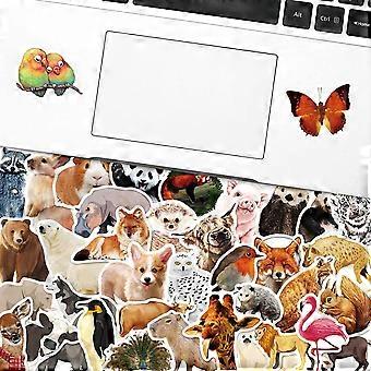 100 Autocollants Animaux MEMOFYND - Réalistes, Imperméables, Réutilisables - Pour Enfants, Décoration