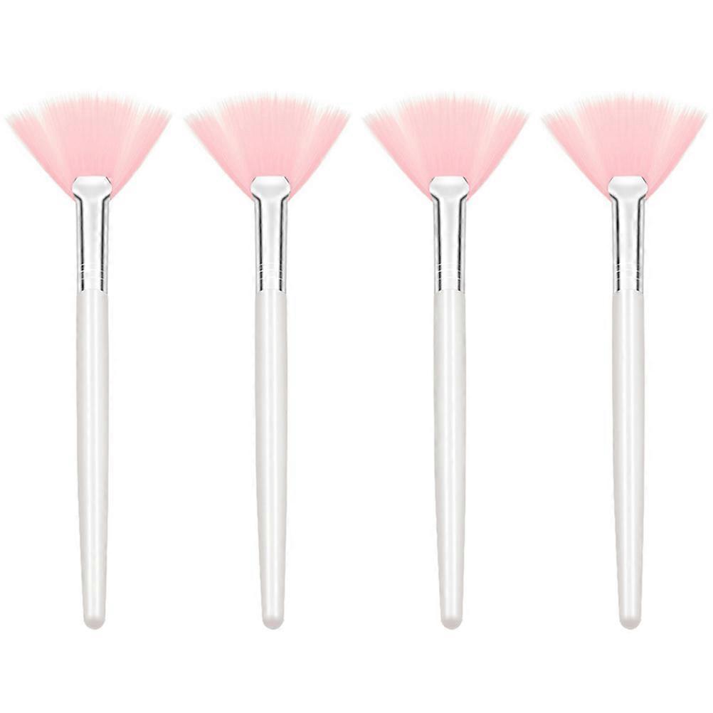 4Pcs Fan Brushes Face Makeup Brush Highlighting Brush Cheekbones Brushes