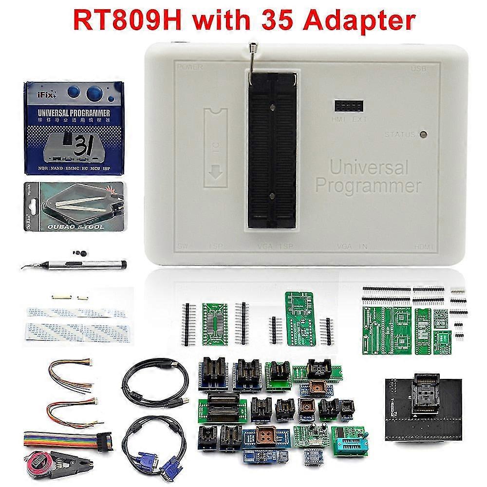 Universal rt809h emmc-nand flash programmer + full adapters with cabels emmc-nand