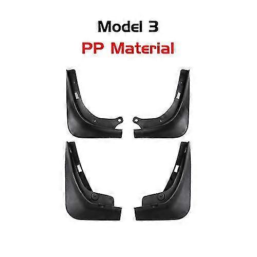 2022 Car Mudflaps Tpe Mud Flaps For Tesla Model Y Splash Guards Mudguards Mud Flap Front /rear Fender Protector Accessories