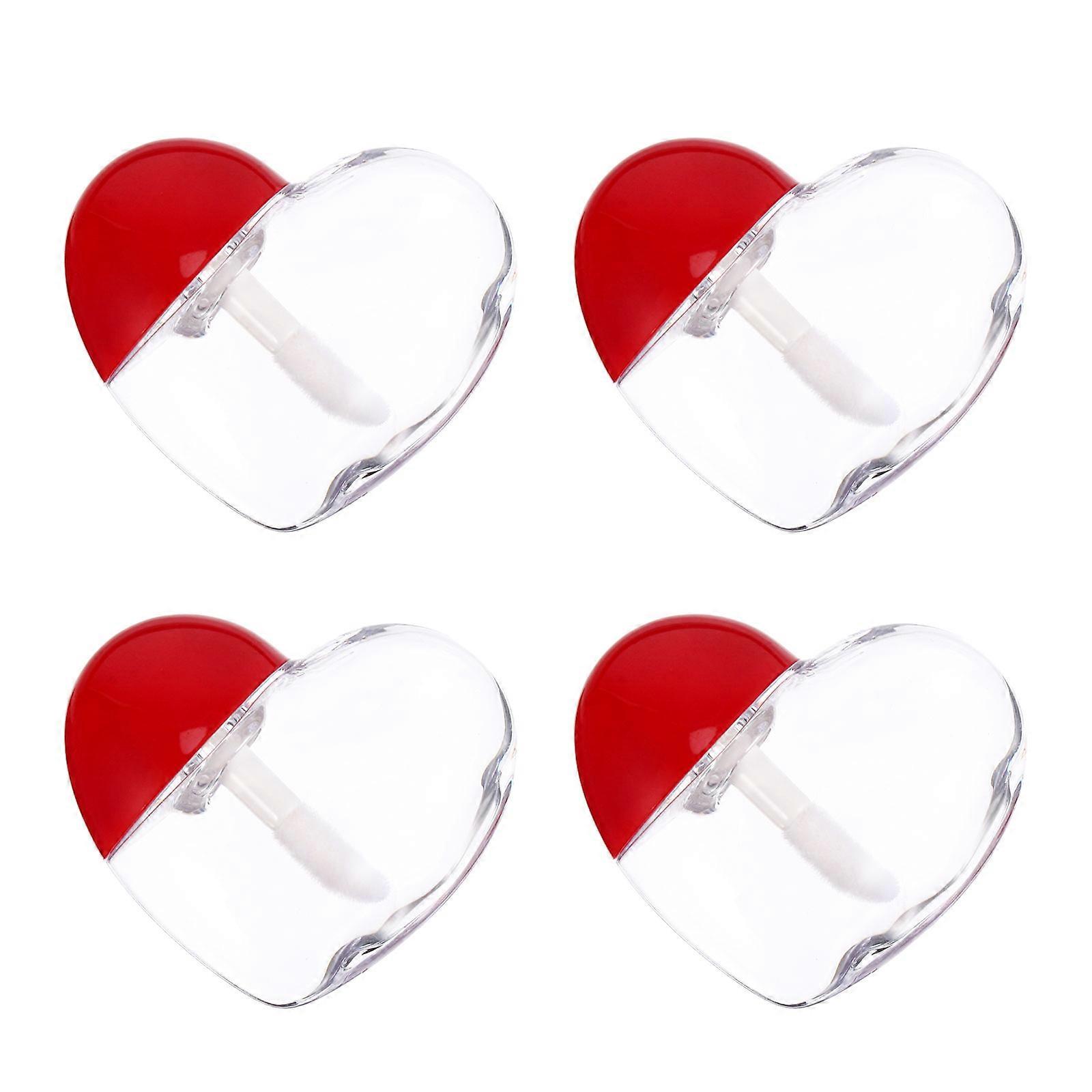 20Pcs DIY Lip Gloss Tube Heart Shaped Lip Balm Bottles Lip Gloss Container