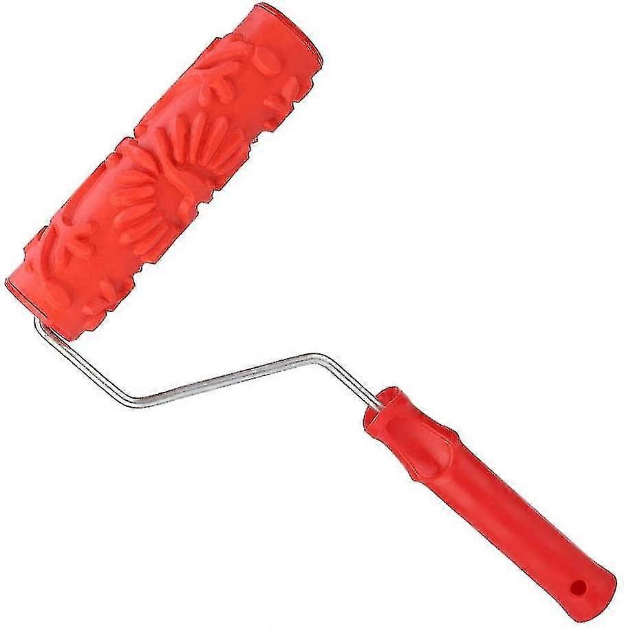 Ανάγλυφος λαστιχένιος κύλινδρος χρωμάτων, κύλινδρος χρώματος, εργαλεία ραφιών διακοσμήσεων σπιτιών