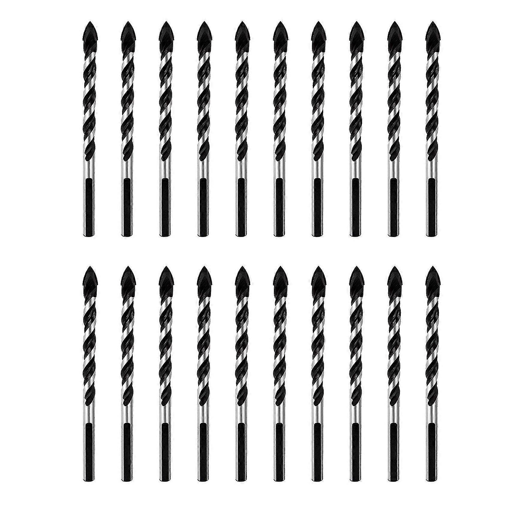 Multipurpose Drill Bits, 10-piece 6mm Multi-material Drill Bit Set