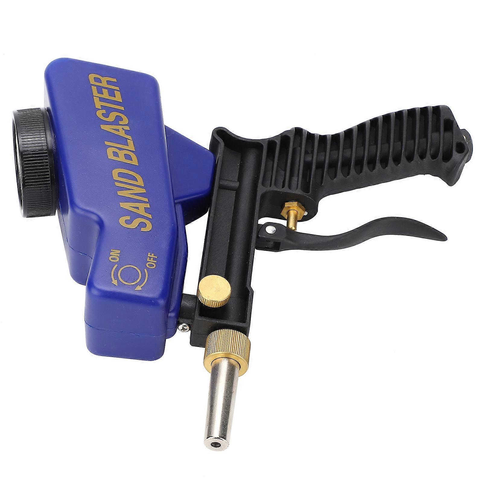 Gravity Feed Sandblasting Gun Air Sand Blaster Spray Handheld Tool 70150 PSI 6000RPM