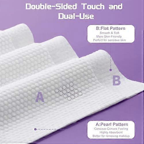 100 disposable face towels: Soft and comfortable, easy to clean.
