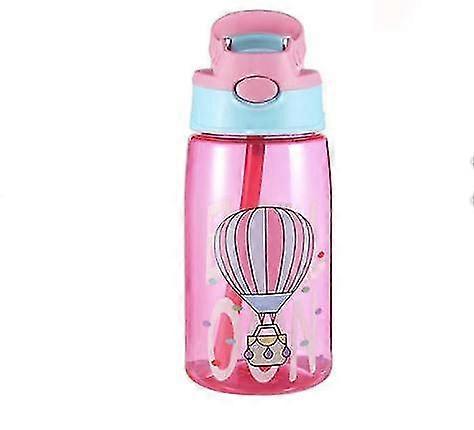 children transparent plastic leakproof water bottle protable cartoon sippy
