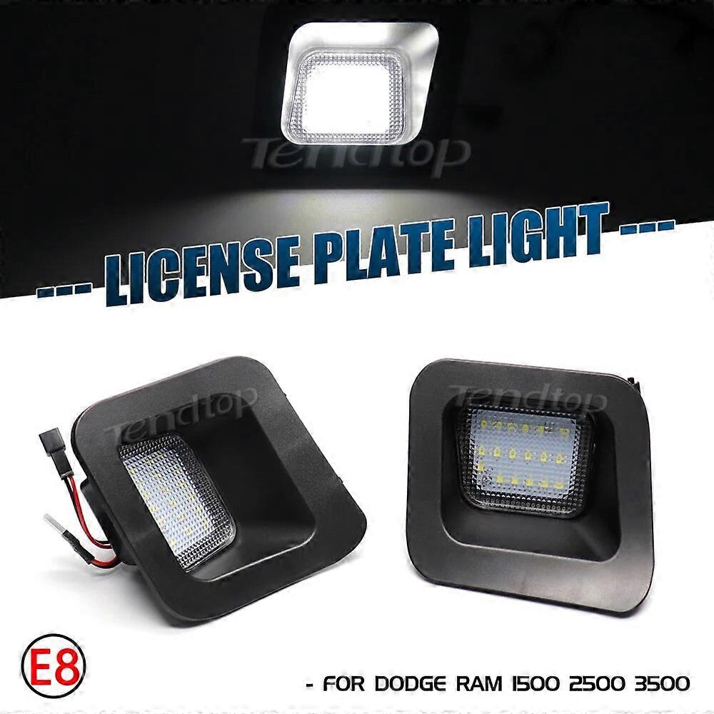 Canbus Error Free LED Lights For 2003-2018 Dodge RAM 1500 2500 3500 Classic License Plate Number Lamp Car Styling Facelift