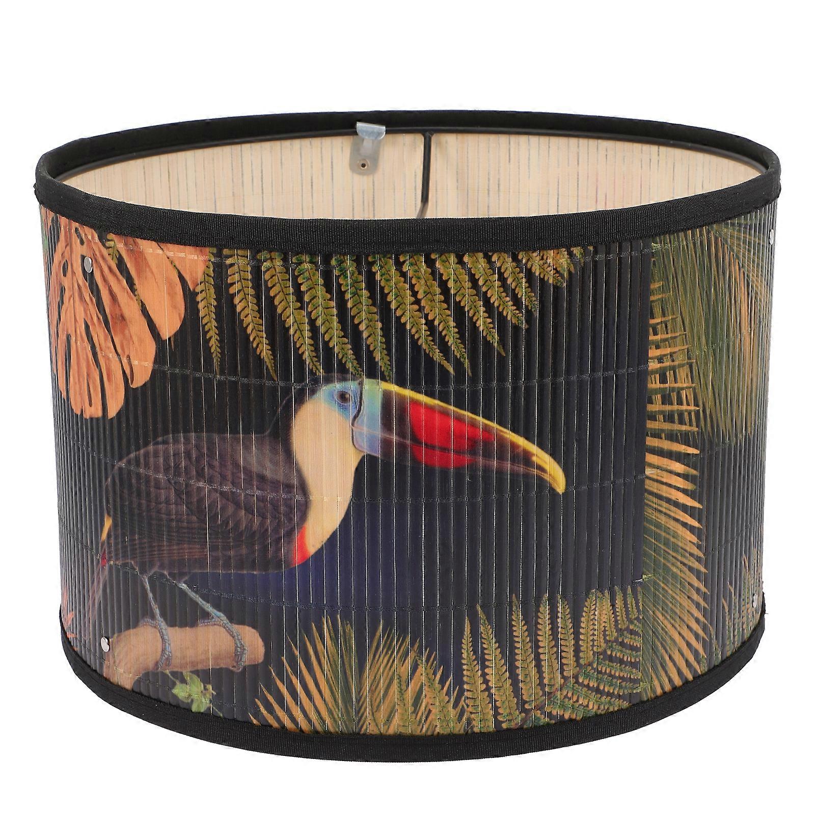 Decorative Bamboo Lamp Shade Pendant Light Shade for Living Room Bedroom Kitchen