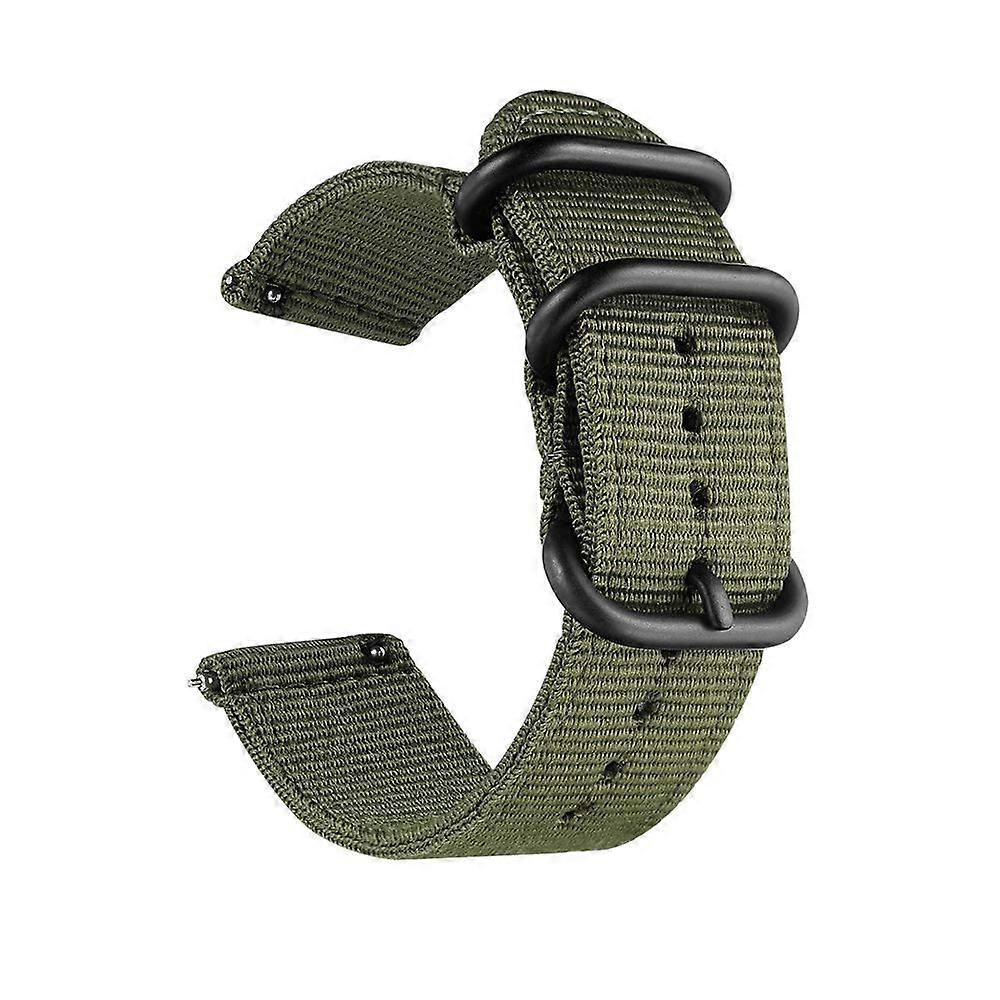 24 mm Universal Ballistic Watch Strap, Nylon Canvas Woven Loop Replacement Strap, Buckle Closure