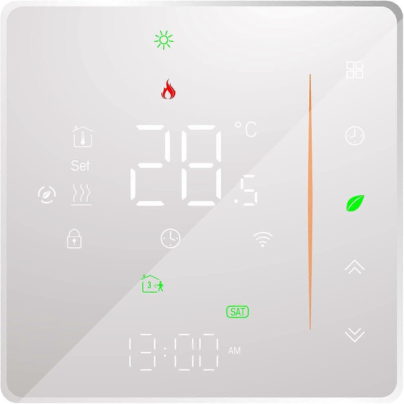 WiFi Thermostat - Floor Heating Thermostat - App Control Support - Voice Control Compatible with Alexa/Google Home - for Hot Water Preparation