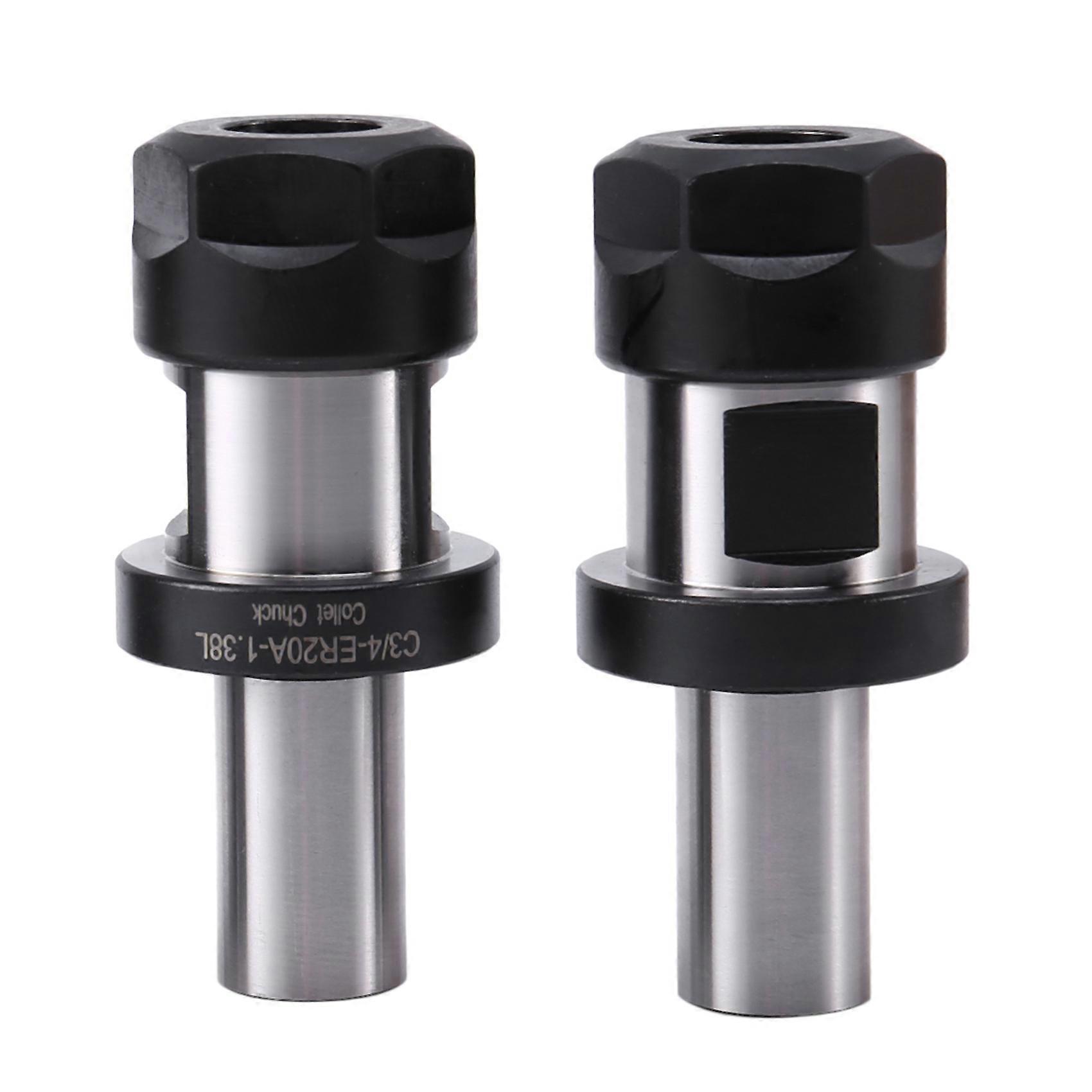2Pcs Chuck Tool Holder C3/4-ER20 1.38 Tool Holder for Metal Processing, for Woodworking Accessories