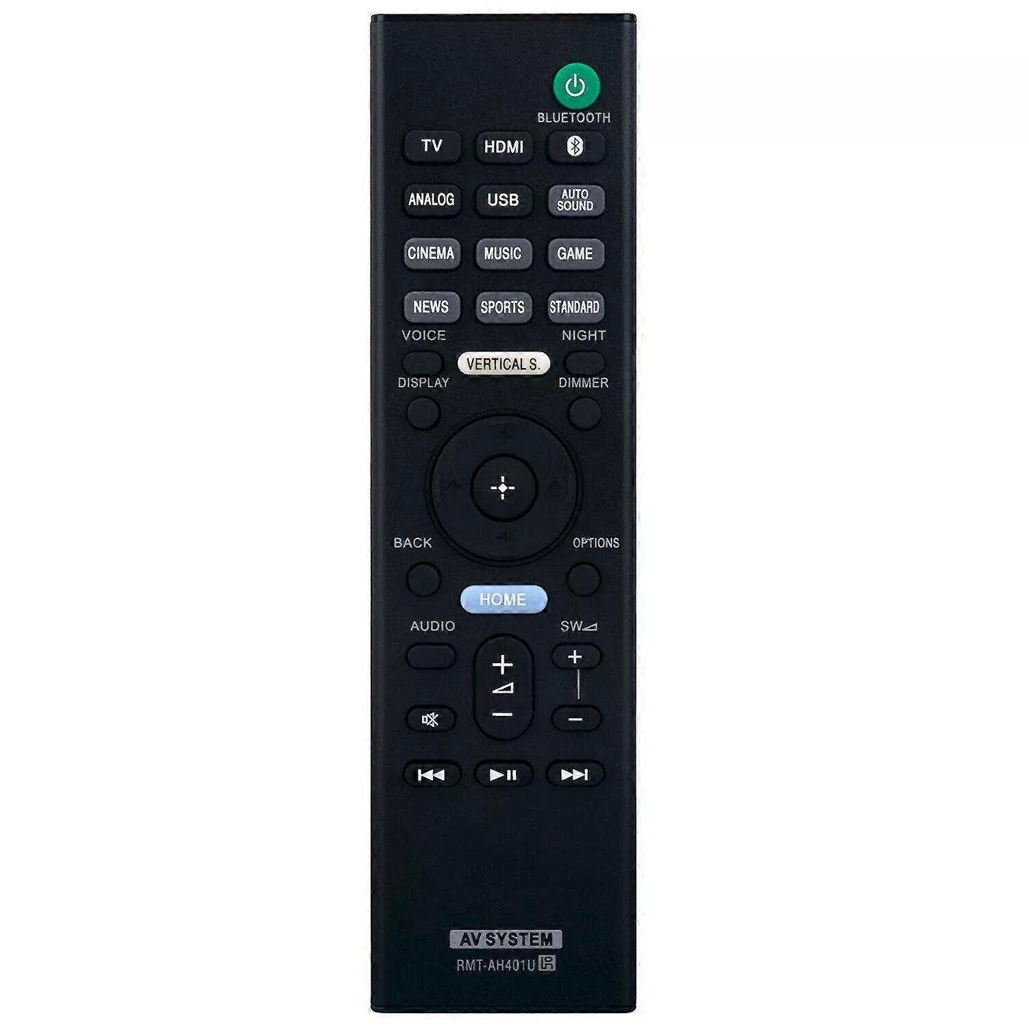 New Replace RMT-AH401U For Sony AV System Remote Control HT-X9000F SA-WX9000F